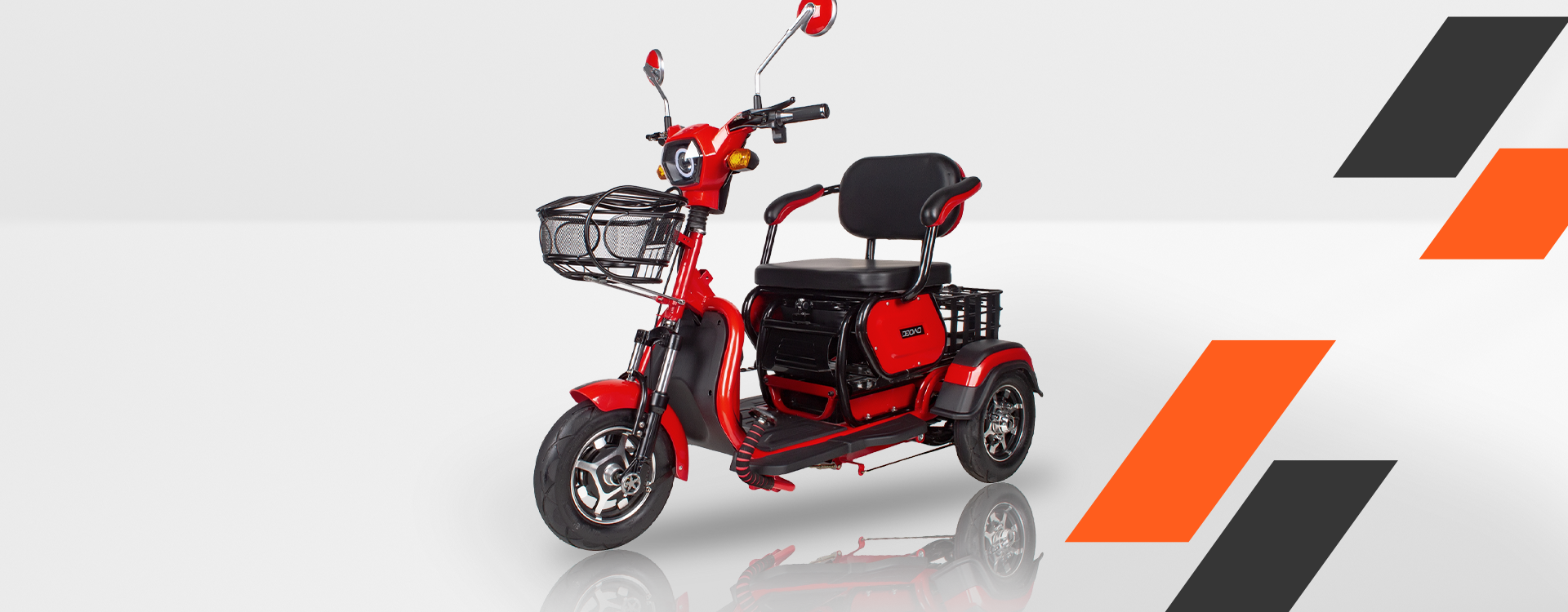 Versatile and affordable three wheeled electric scooter Zeus Agami