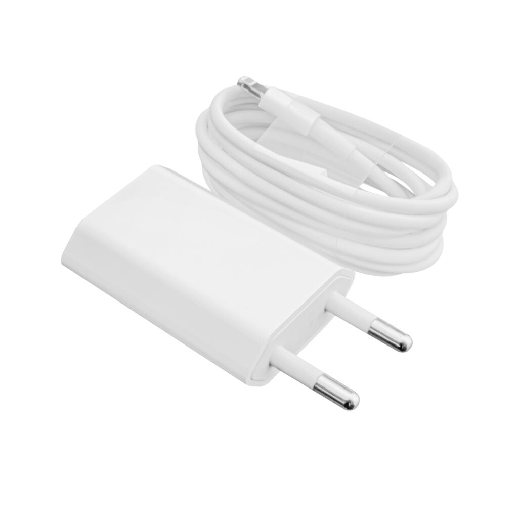 Зарядное устройство LP АС-005 USB 5V 1A + кабель Lighting/ОЕМ White - Изображение 2