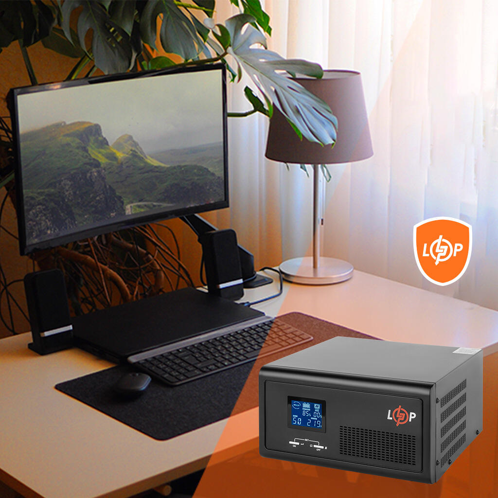 ДБЖ з правильною синусоїдою 12V LPE-B-PSW-1500VA+ (1000Вт) 1-35A - Зображення 8