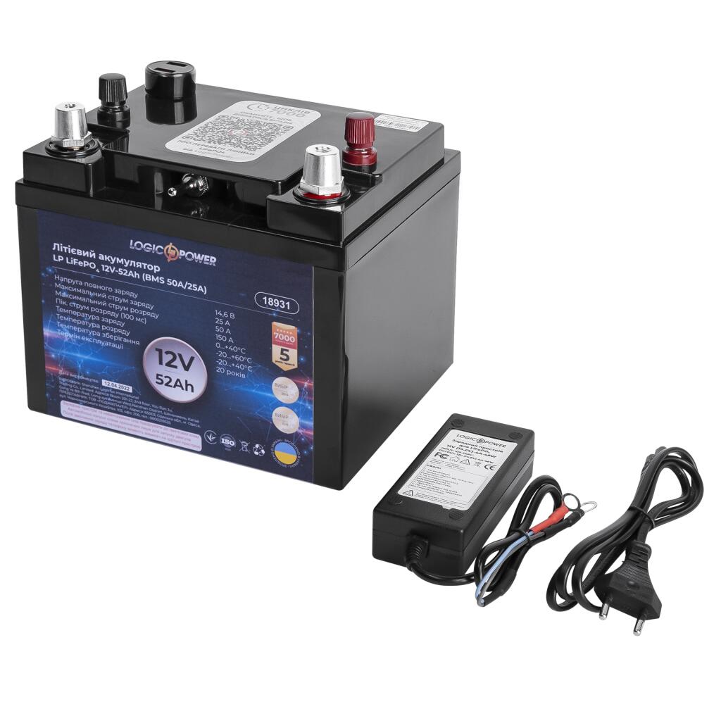 Універсальний зовнішній акумулятор LP LiFePO4 12V - 52 Ah (power bank) - Зображення 5