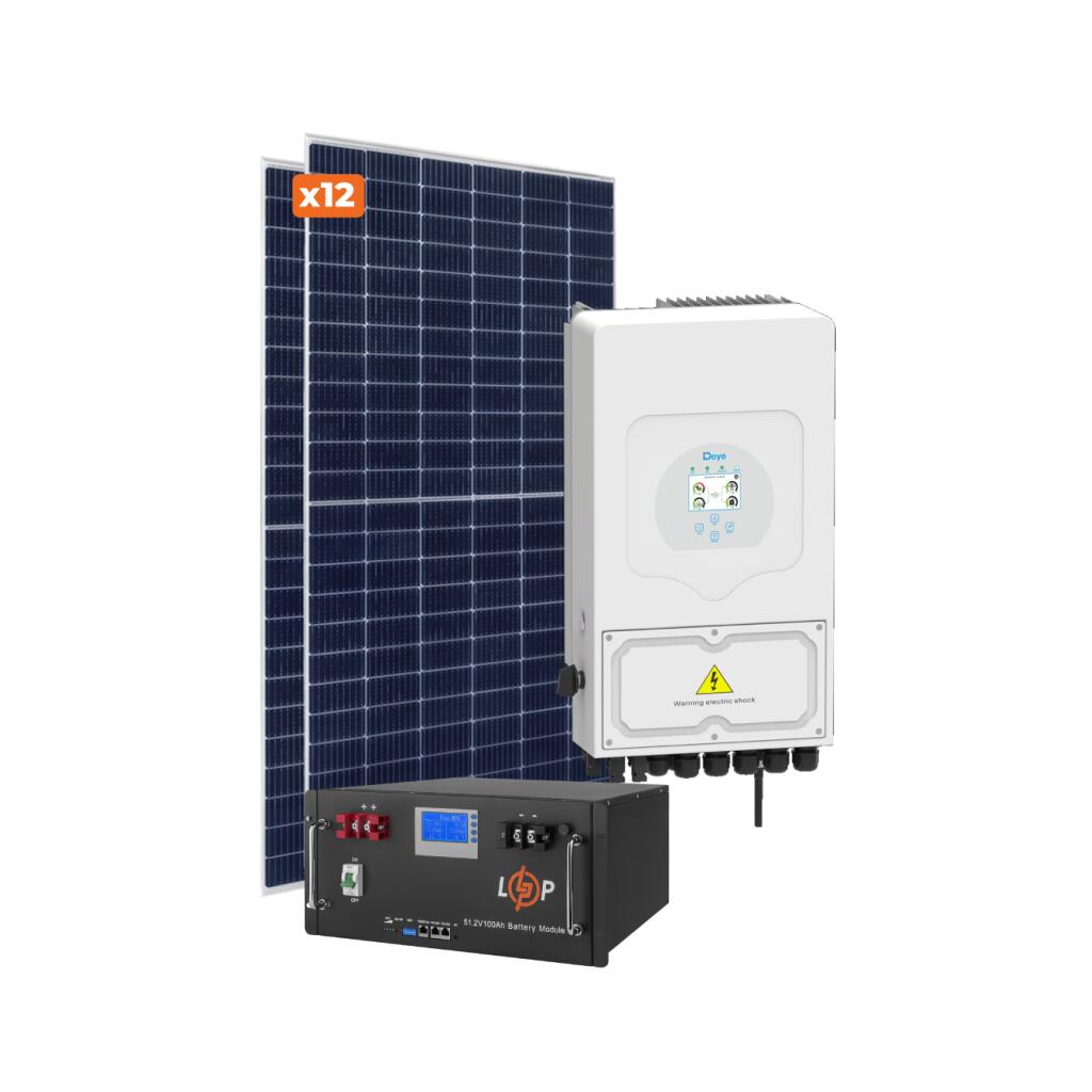 Обладнання для сонячної електростанції (СЕС) Преміум 6 kW АКБ 11,8 kWh LiFePO4 230 Ah - Зображення 2
