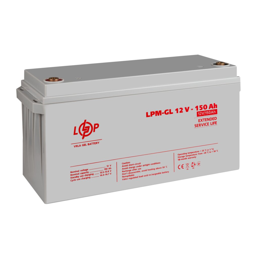 Аккумулятор гелевый LPM-GL 12V - 150 Ah - Изображение 4