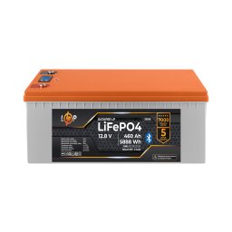 Акумулятор LP LiFePO4 12,8V - 460 Ah (5888Wh) (BMS 200A/200А) пластик LCD Smart BT