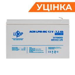 Аккумулятор мультигелевый LPM-MG 12V - 7.2 Ah Уценка 10.2024
