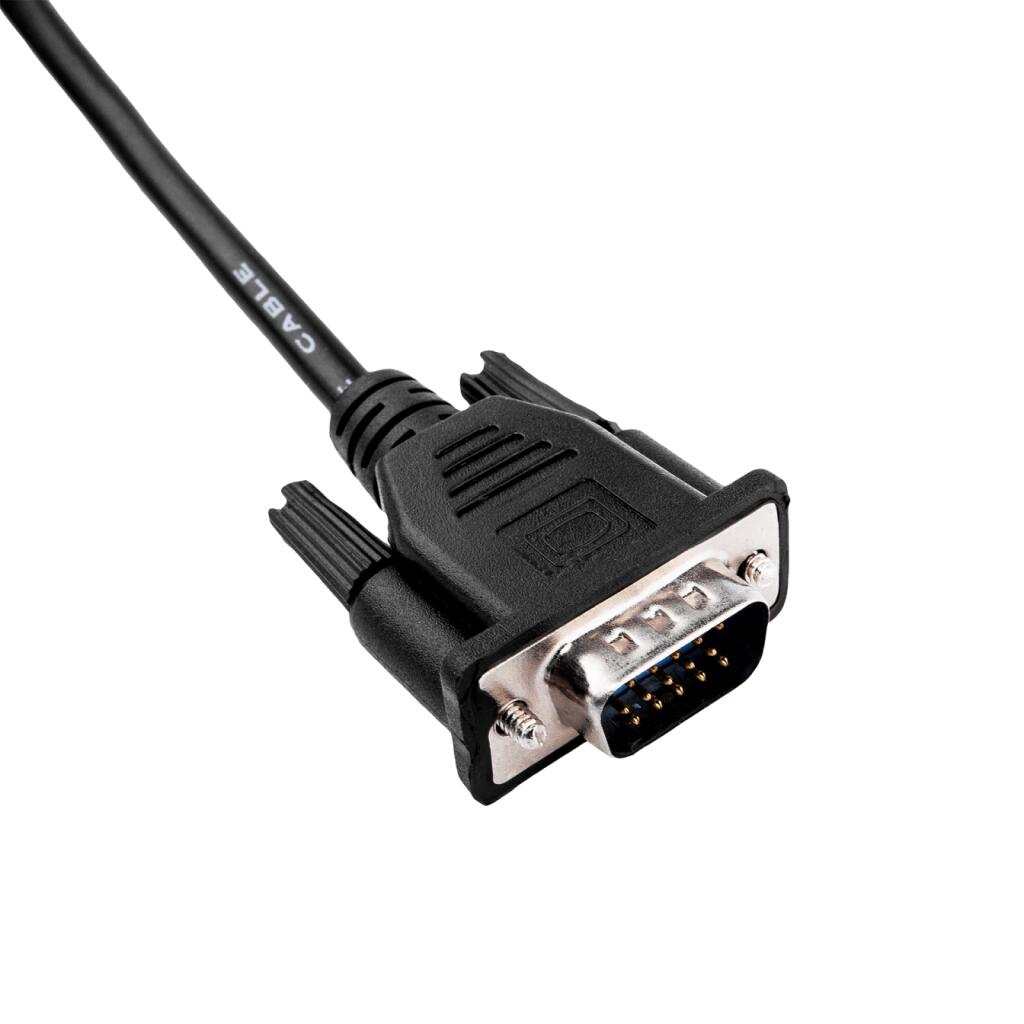Кабель 3 м черный (с двумя ферритовыми кольцами) VGA-3.0BK - Изображение 3