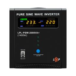 ДБЖ LP LPL-PSW-2000VA+ (1400Вт) 10A/20A з правильною синусоїдою 24V