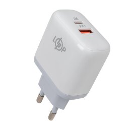 Зарядка для телефона LogicPower 45W (Type-C+USB) QC + кабель (Type-C to Type-C) 45WCH