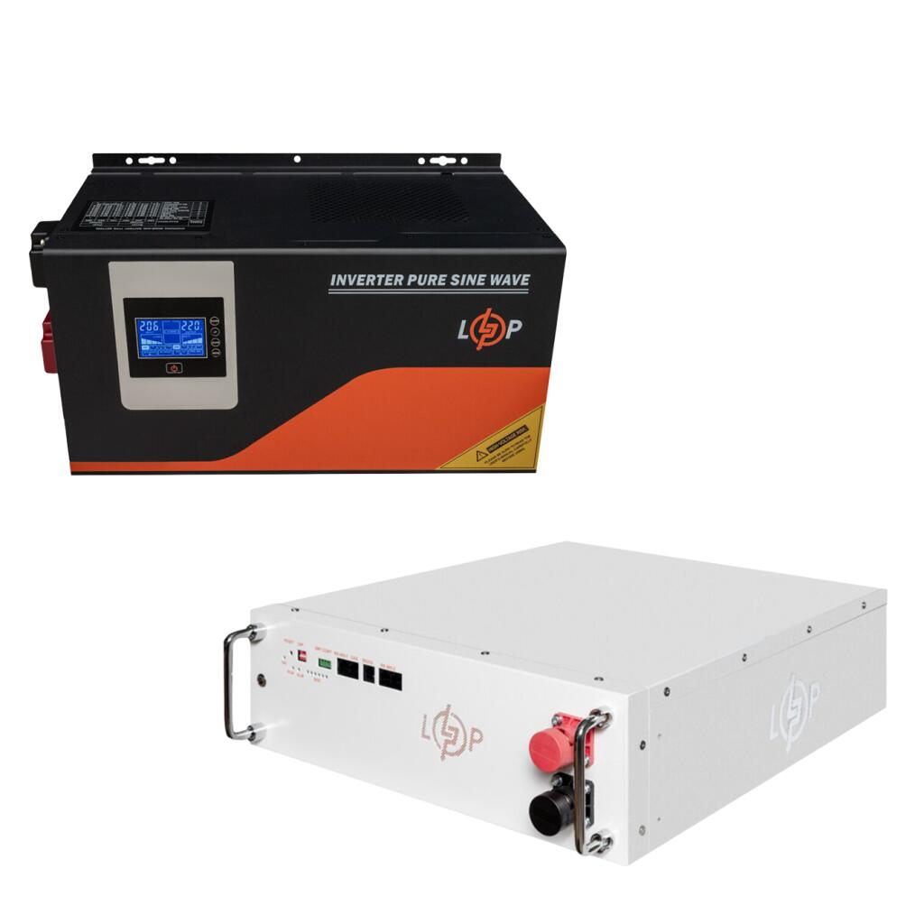 Комплект резервного питания LogicPower ИБП 3000W + литиевая (LiFePO4) батарея 5120 Wh - Изображение 1