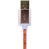 Кабель USB - Lightning 1м P (кожа) розовый / Retail - Изображение 3