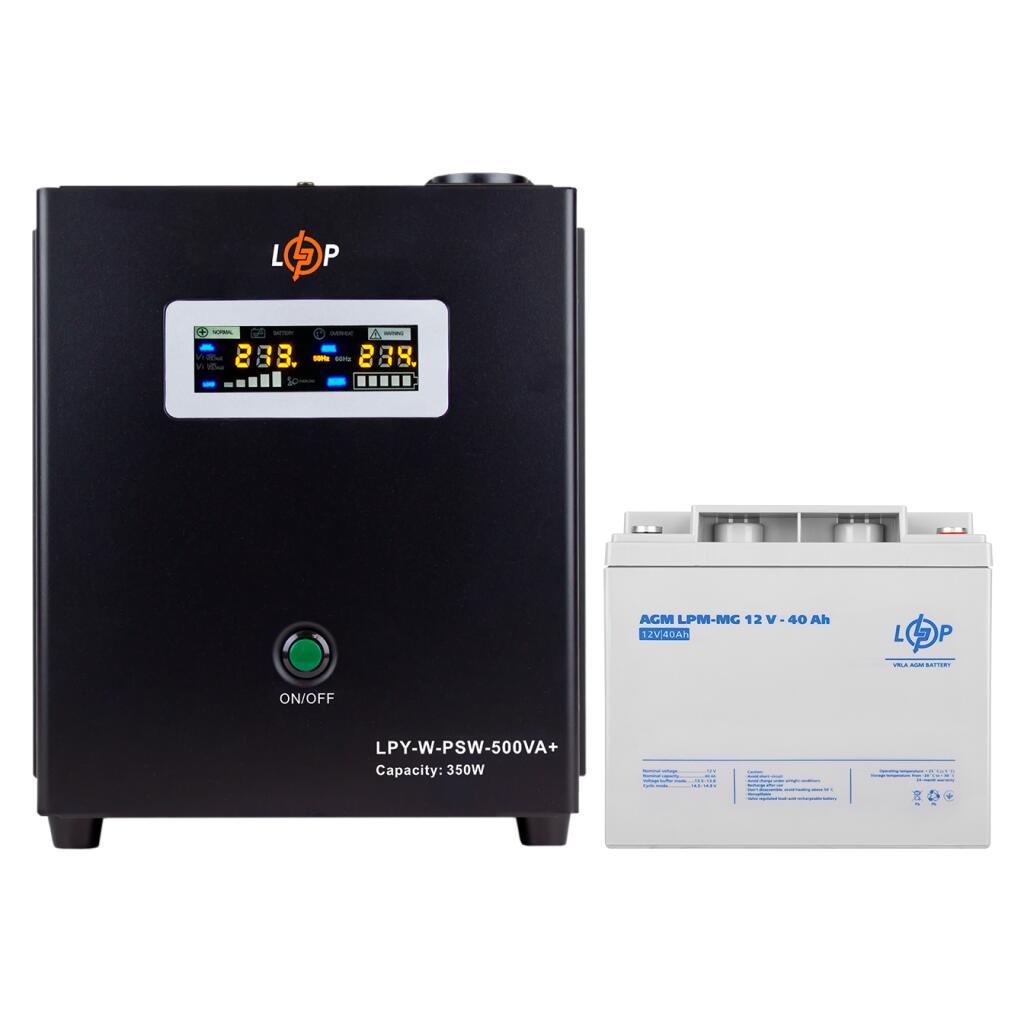 Комплект резервного живлення для котла LogicPower ДБЖ + мультигелева батарея (UPS W500 + АКБ MG 480W) - Зображення 2