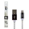 Кабель USB - Lightning 1м W (кож. плетение) белый / Re - Изображение 1