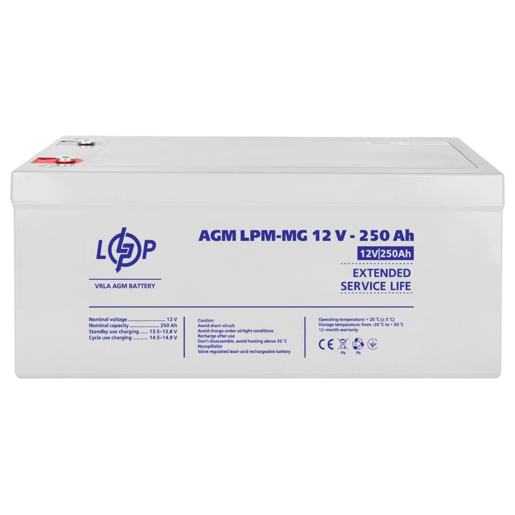 Акумулятор мультигелевий LPM-MG 12V - 250 Ah - Зображення 4