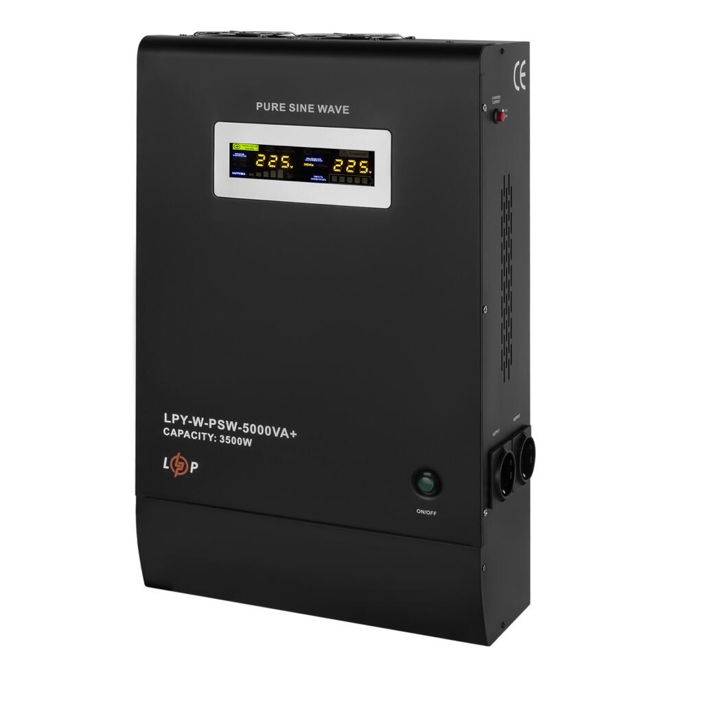 ДБЖ з правильною синусоїдою 48V LPY-W-PSW-5000VA+(3500Вт)10A/20A - Зображення 2