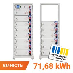 Высоковольтный аккумулятор LP LiFePO4 Battery HVM 716,8V 100Ah (71680 Wh) BMS 160А P AB Lrack white