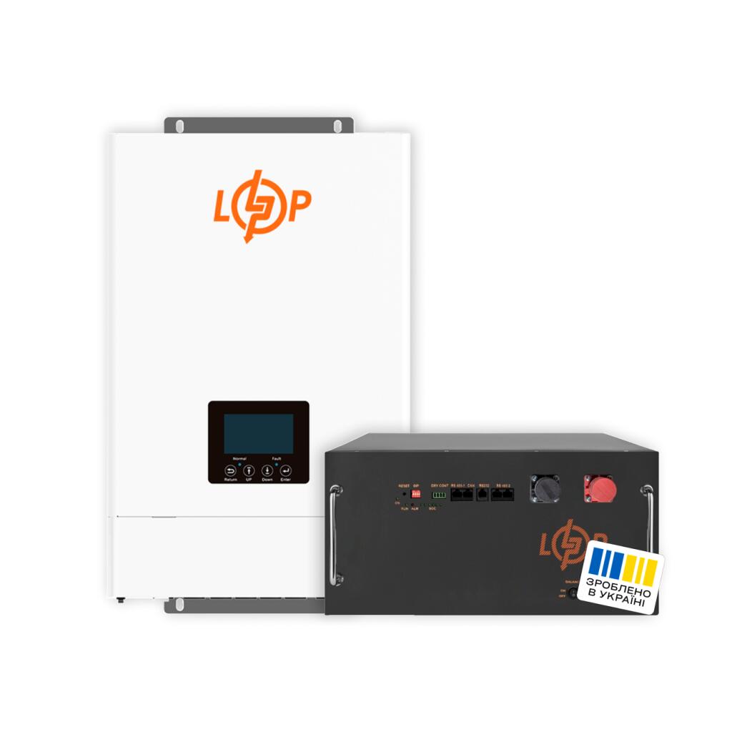 Комплект резервного питания LogicPower ИБП W6000 + литиевая (LiFePO4) батарея 16128 Вт/ч - Изображение 1