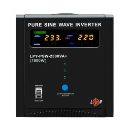 ИБП LogicPower LPY-PSW-2500VA+ (1800Вт) 10A/20A с правильной синусоидой 24V 