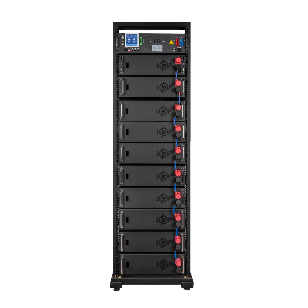 Аккумулятор LP LiFePO4 Battery HVM 512V 100Ah (51200 Wh) BMS 125А AB Lrack black - Изображение 1