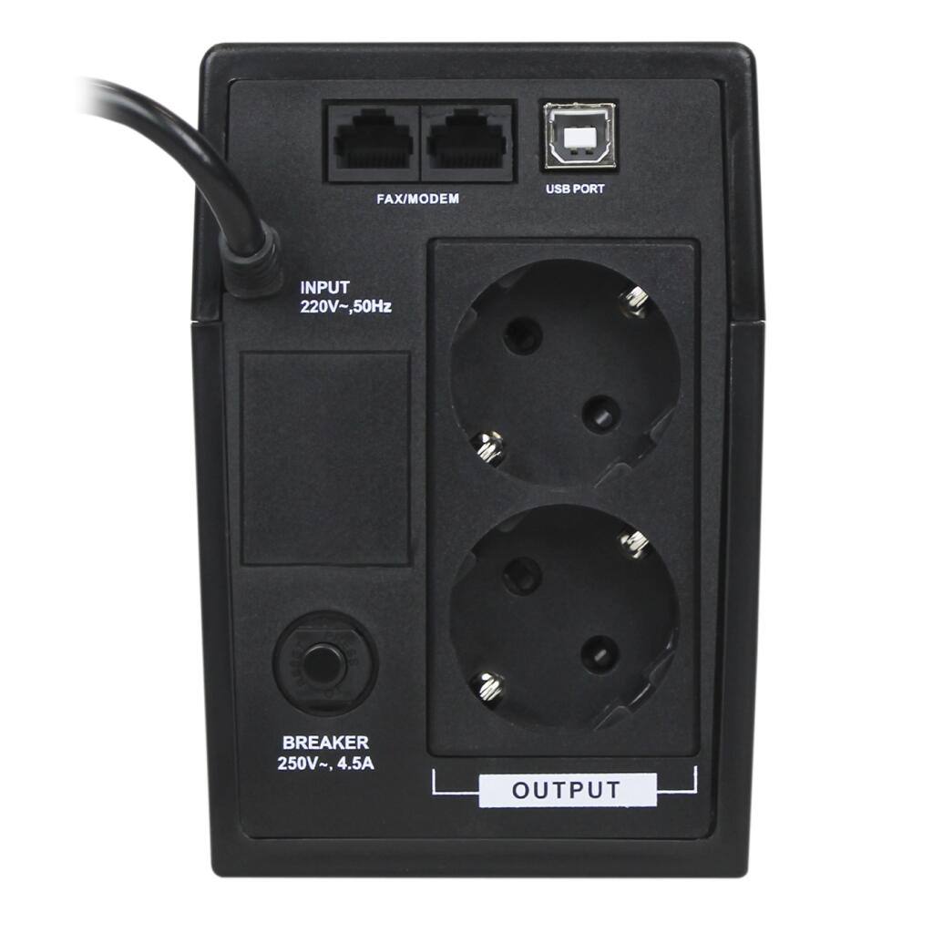 Источник бесперебойного питания (ИБП) LP U650VA-P (390Вт) - Изображение 4