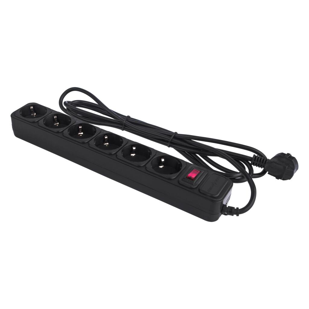 Сетевой фильтр LP-X6 3 м Black - Изображение 2