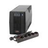 Комплект ИБП LPM-700VA-P (490Вт) + сетевой фильтр PREMIUM LP-X5 2 м Black (3520Вт) - Изображение 1