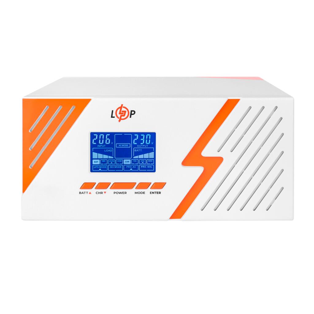 ИБП с правильной синусоидой 12V LPM-PSW-1500VA (1050Вт) White - Изображение 2