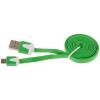 Кабель плоский USB - micro USB 1м ЗЕЛЕНЫЙ - Изображение 1