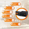 Комплект резервного питания LP(LogicPower) ИБП + литиевая (LiFePO4) батарея (UPS 1500VA + АКБ LiFePO4 1280W) - Изображение 3