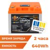 Аккумулятор LP LiFePO4 для ИБП LCD 12V (12,8V) - 50 Ah (640Wh) (BMS 50A/25A) пластик - Изображение 1