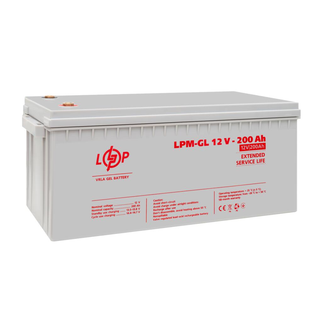 Акумулятор гелевий LPM-GL 12V - 200 Ah - Зображення 4