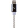 Кабель USB - Lightning 1м W (кож. плетение) белый / Re - Изображение 2