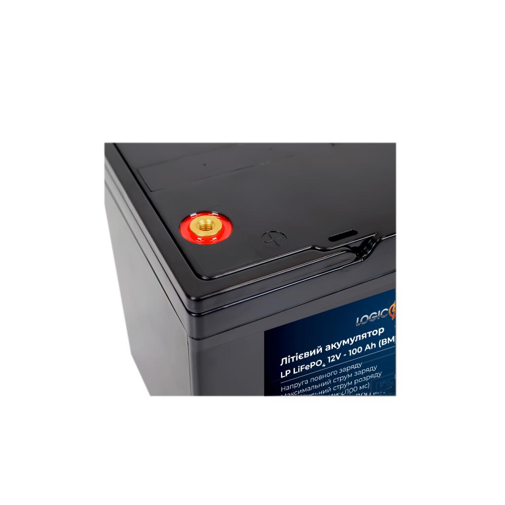 Аккумулятор LP LiFePO4 для ИБП 12V - 100 Ah (BMS 50A/25A) пластик - Изображение 3