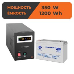 Комплект резервного питания ИБП + мультигелевая батарея (UPS B500 + АКБ MG 1200Wh)