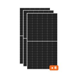 Комплект солненчых панелей для СЭС 4.2 kW (панель 550W 35 профиль монокристал) 