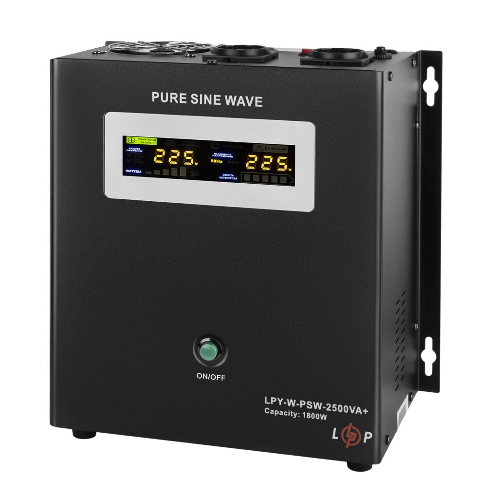 ДБЖ з правильною синусоїдою 24V LPY-W-PSW-2500VA+(1800Вт)10A/20A - Зображення 2