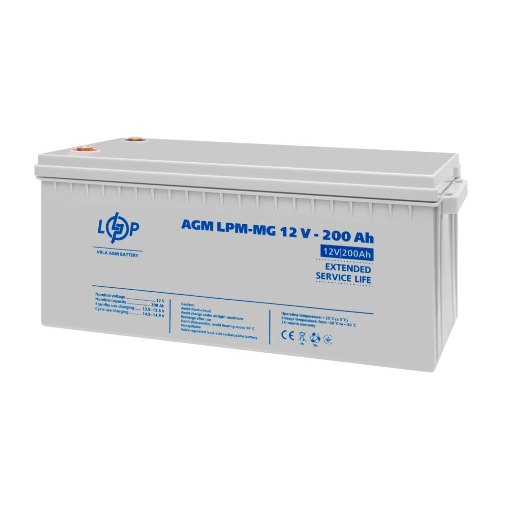 Акумулятор мультигелевий LPM-MG 12V - 200 Ah - Зображення 3