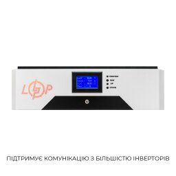 Акумулятор LP LiFePO4 51,2V - 280 Ah (14336Wh) (BMS 200A/200А) метал F LCD Smart BT RS485/CAN