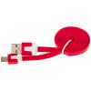 Кабель плоский USB - micro USB 1м КРАСНЫЙ - Изображение 1