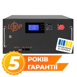 Акумулятор LP LiFePO4 51,2V - 280 Ah (14336Wh) (BMS SP 200A/100А) RM RS485/CAN LCD BL