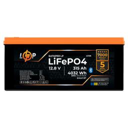Аккумулятор LP LiFePO4 12,8V - 315 Ah (4032Wh) (BMS 200A/100А) пластик Smart BT