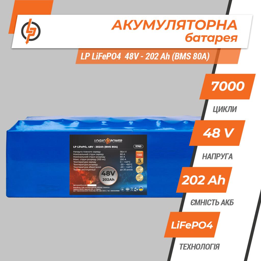 Аккумулятор LP LiFePO4 48V - 202 Ah (BMS 80A) - Изображение 3