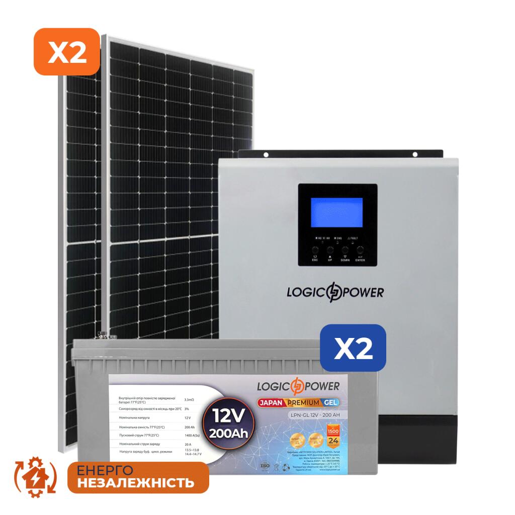 Комплект СЭС 3кВт АКБ Gel 200 Ah - Изображение 3