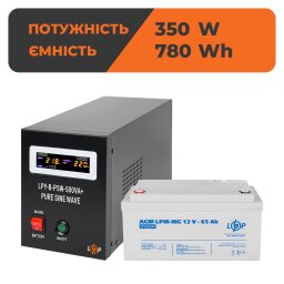 Комплект резервного живлення для котла LogicPower ДБЖ + мультигелева батарея (UPS B500VA + АКБ MG 780Wh)