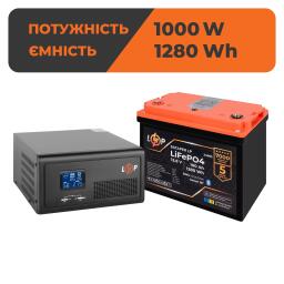 Комплект резервного питания LP 1500VA + LiFePO4 12,8 V – 100 Ah