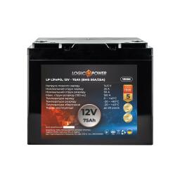 Аккумулятор LP LiFePO4 BYD 12V - 75 Ah (BMS 50А/25A) пластик