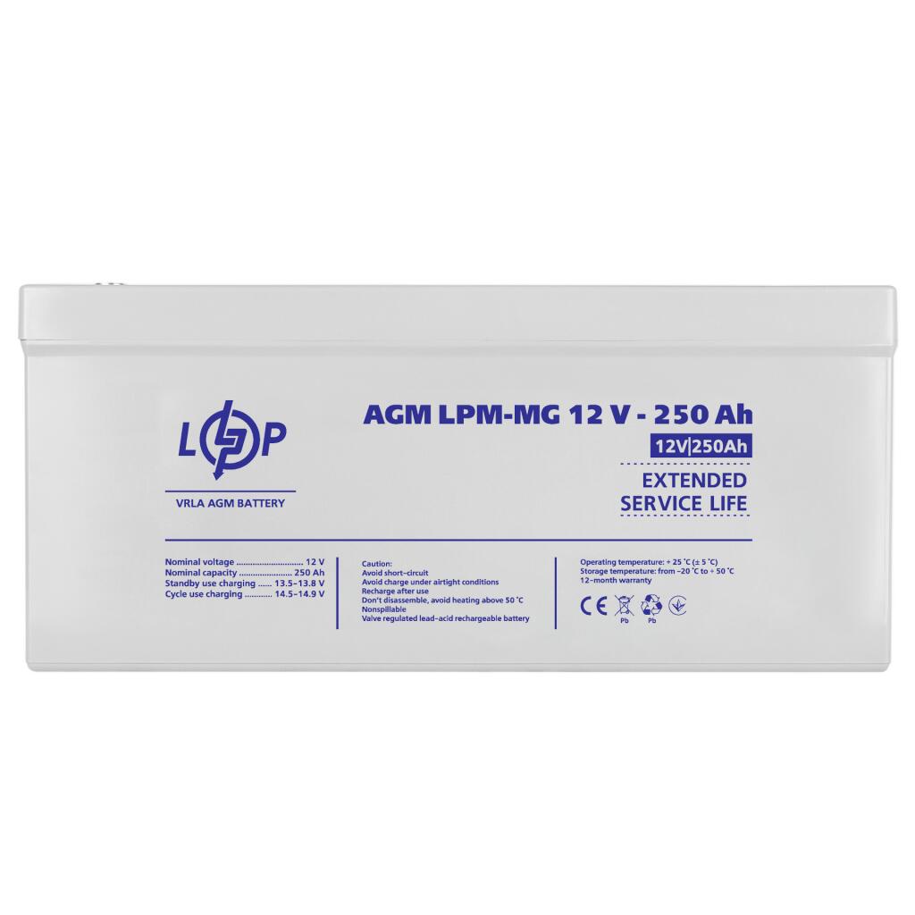 Акумулятор мультигелевий LPM-MG 12V - 250 Ah - Зображення 3