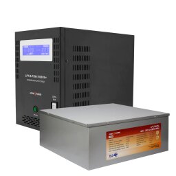 Комплект резервного питания для котла ИБП + литиевая (LiFePO4) батарея (UPS B7000VA + АКБ LiFePO4 1160W)