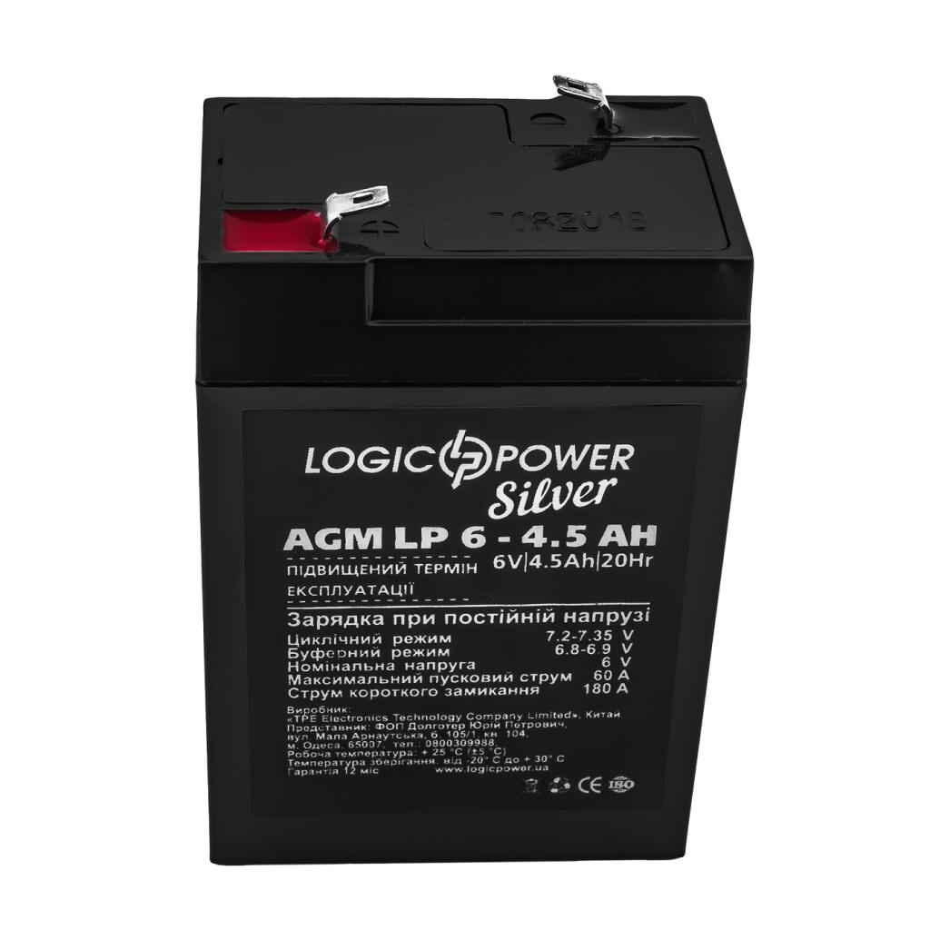 Акумулятор AGM LP 6V - 4.5 Ah Silver - Зображення 2