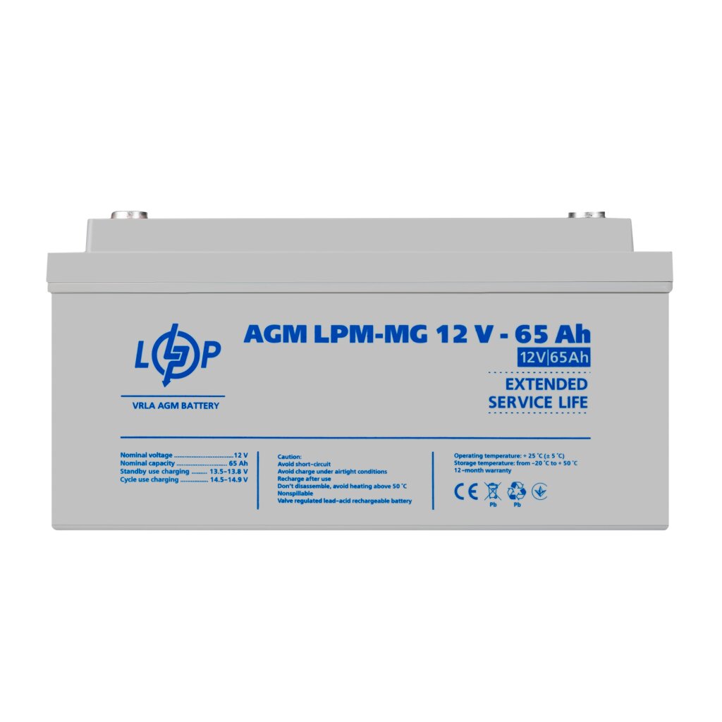 Акумулятор мультигелевий LPM-MG 12V - 65 Ah - Изображение 1