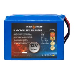 Акумулятор LP LiFePO4 12V - 90 Ah (BMS 50A/25А)