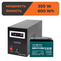 Комплект резервного живлення ДБЖ + DZM батарея (UPS B500 + АКБ DZM 600Wh) null